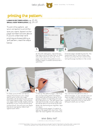 Teto Plush Sewing Pattern Template, Page 4