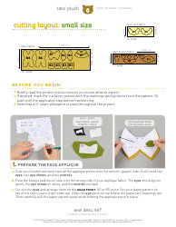 Teto Plush Sewing Pattern Template, Page 6