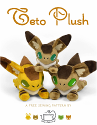 Document preview: Teto Plush Sewing Pattern Template