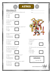 Aztecs Quiz With Answers, Page 3