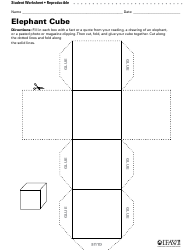 Elephant Cube Template, Page 2