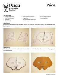 Puca Halloween Mask Template, Page 2