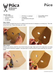 Puca Halloween Mask Template, Page 3