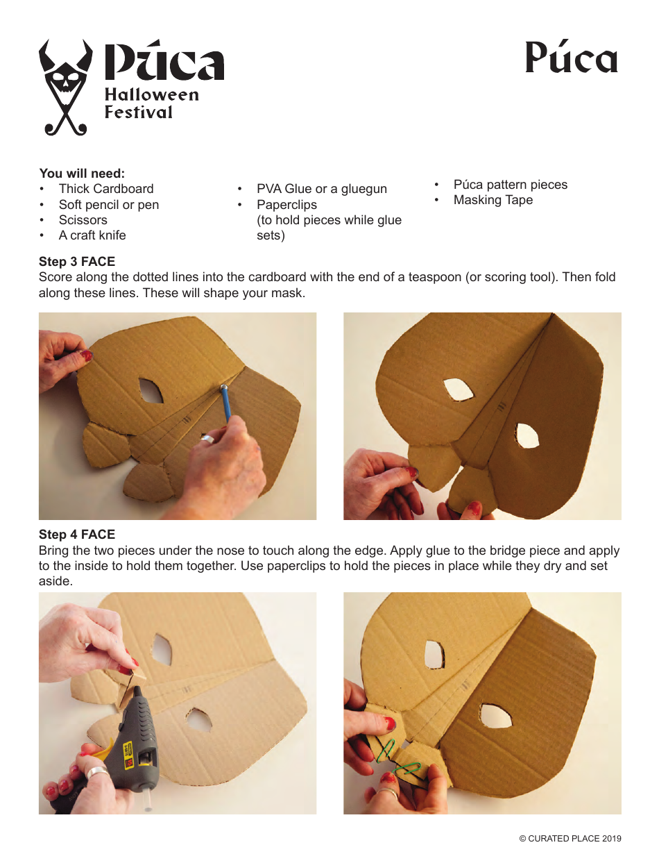 Puca Halloween Mask Template, Page 3