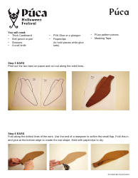 Puca Halloween Mask Template, Page 4