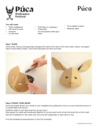 Puca Halloween Mask Template, Page 5