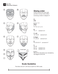 Guy Fawkes Mask Template - Paperjutsu, Page 4