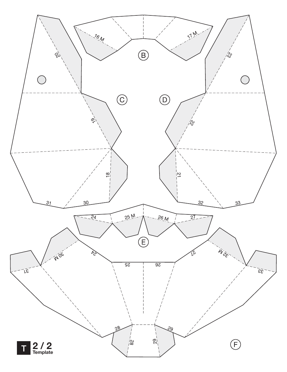 Guy Fawkes Mask Template - Paperjutsu, Page 6