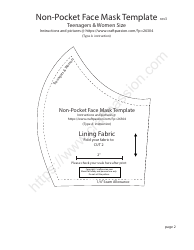 Non-pocket Face Mask Templates, Page 5