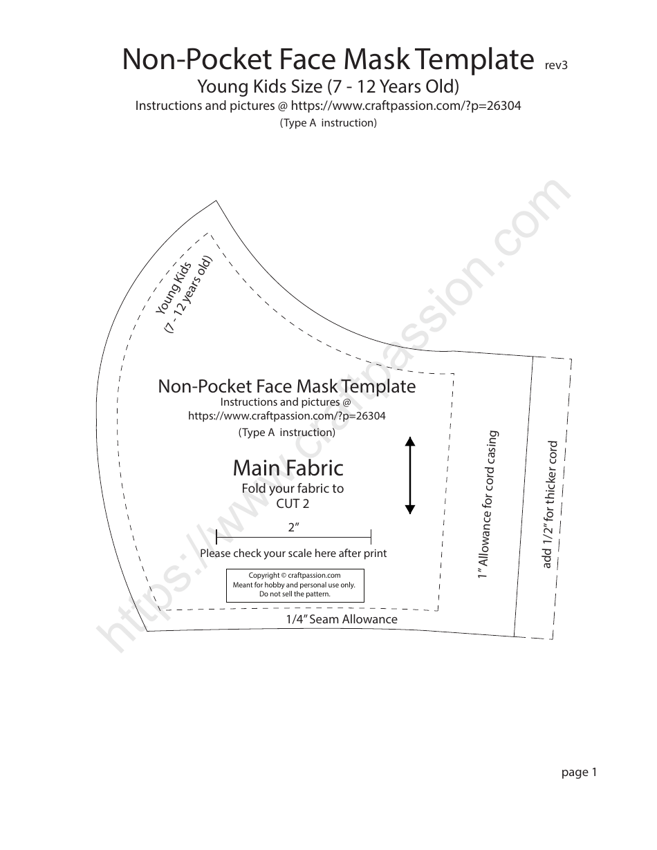 Non-pocket Face Mask Templates, Page 6