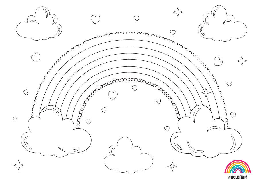 Rainbow Coloring Page - Holdfirm