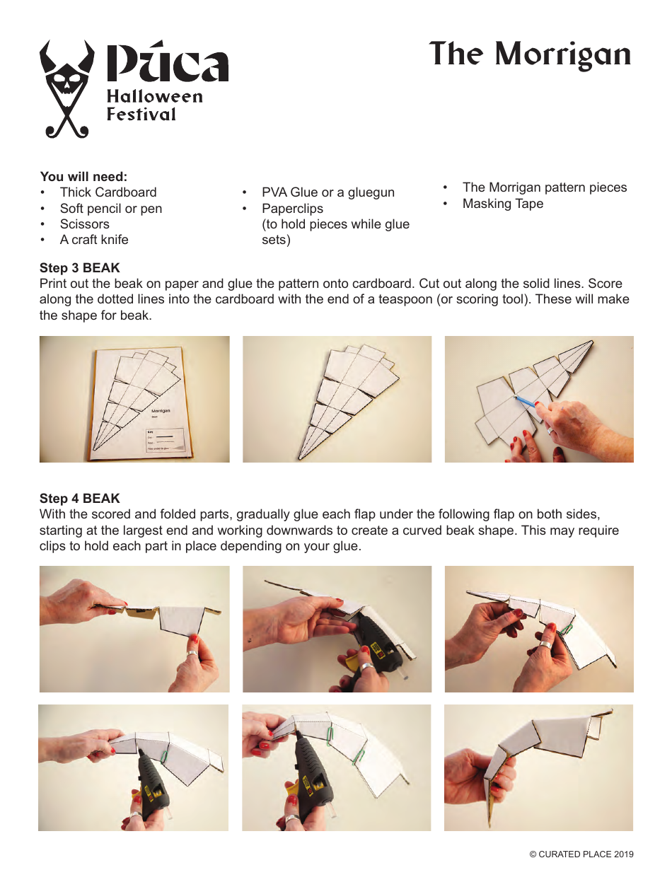 The Morrigan Face Mask Template, Page 3