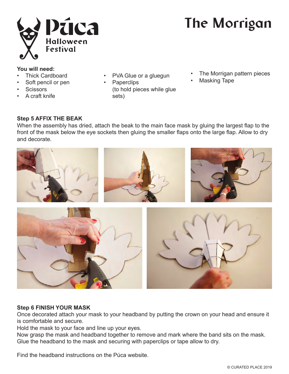 The Morrigan Face Mask Template, Page 4