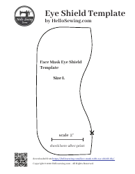Document preview: Face Mask Eye Shield Template
