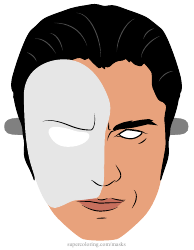 Document preview: Phantom of the Opera Mask Template