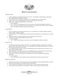 Wheel of Life Self-coaching Template, Page 2