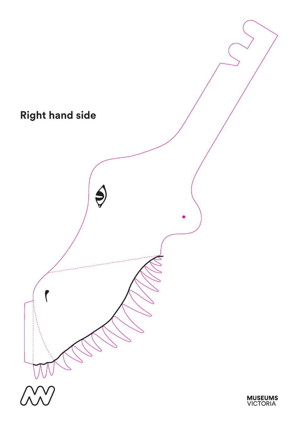 T-Rex Mask Template, Page 2