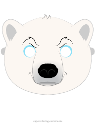 Document preview: Polar Bear Mask Template
