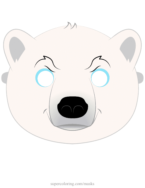 Polar Bear Mask Template Download Printable PDF | Templateroller
