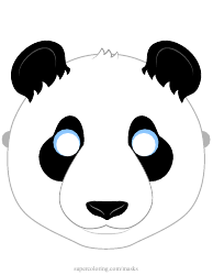 Document preview: Panda Mask Template