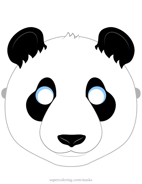 Panda Mask Template