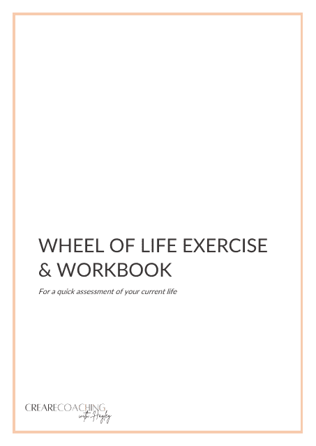 Wheel of Life Exercise & Workbook Download Pdf