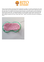 Unicorn Sleeping Mask Crochet Pattern, Page 8