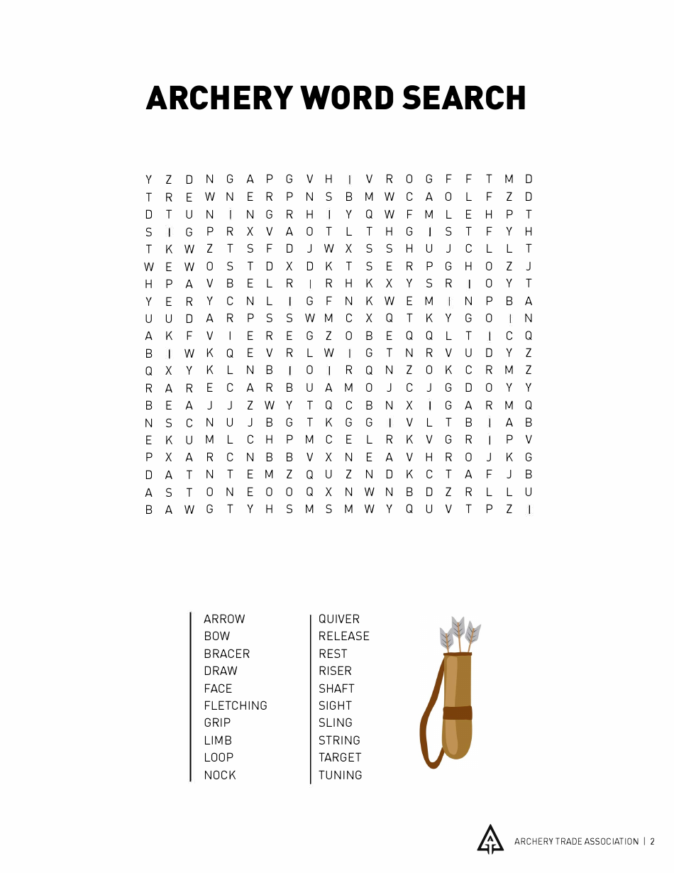 Archery and Bowhunting Kids Activity Book, Page 3