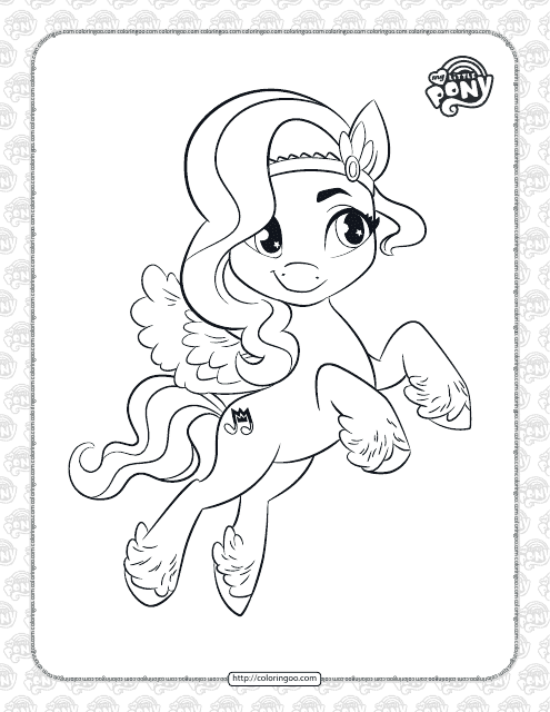 My Little Pony Pipp Petals Coloring Page Download Pdf