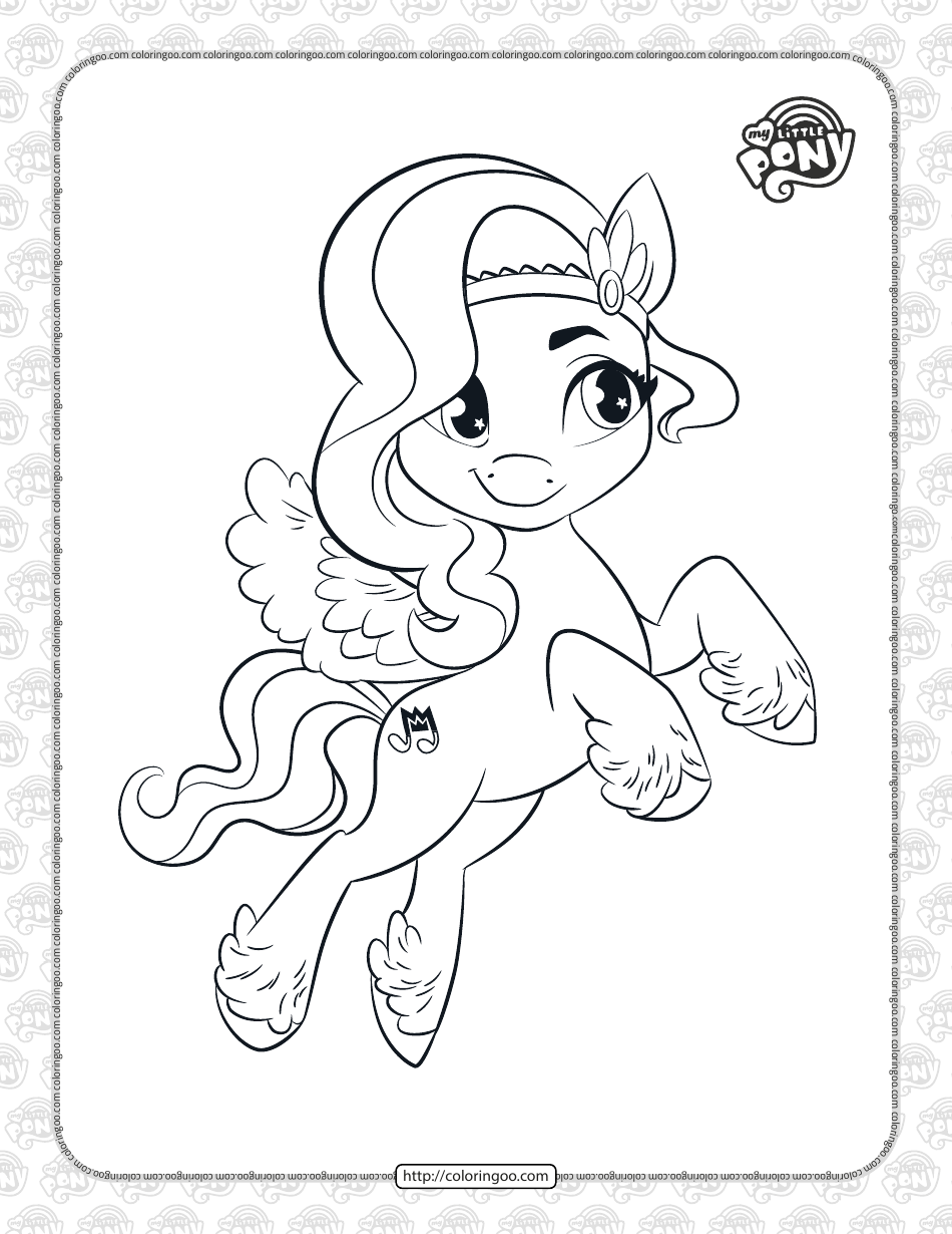 My Little Pony Pipp Petals Coloring Page, Page 1