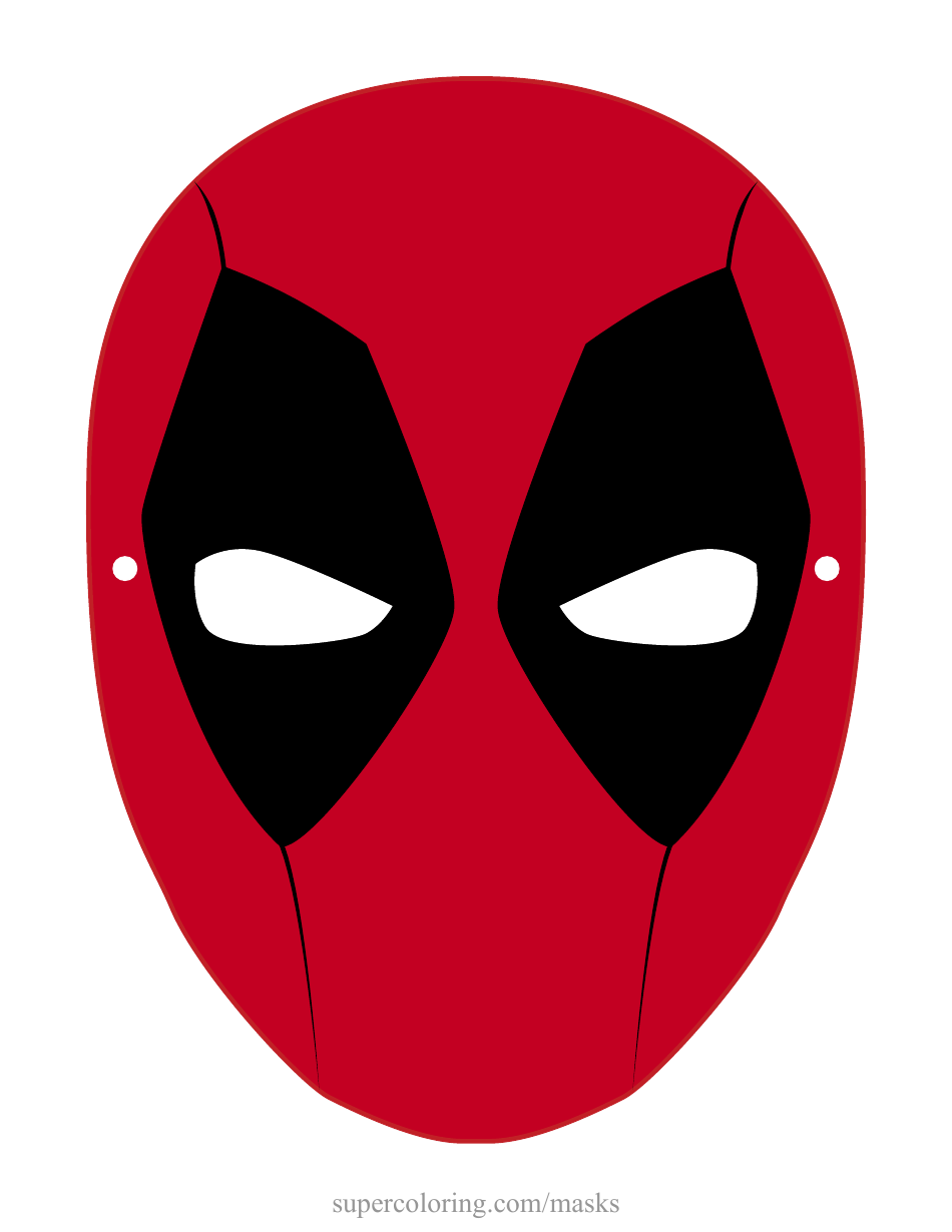 Deadpool Mask Template Classic Download Printable PDF Templateroller Deadpool Mask Template Classic Download Printable PDF Templateroller