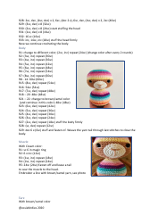Rainbow Bear Crochet Pattern, Page 3