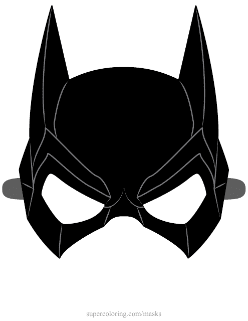 Batgirl Mask Template Download Pdf