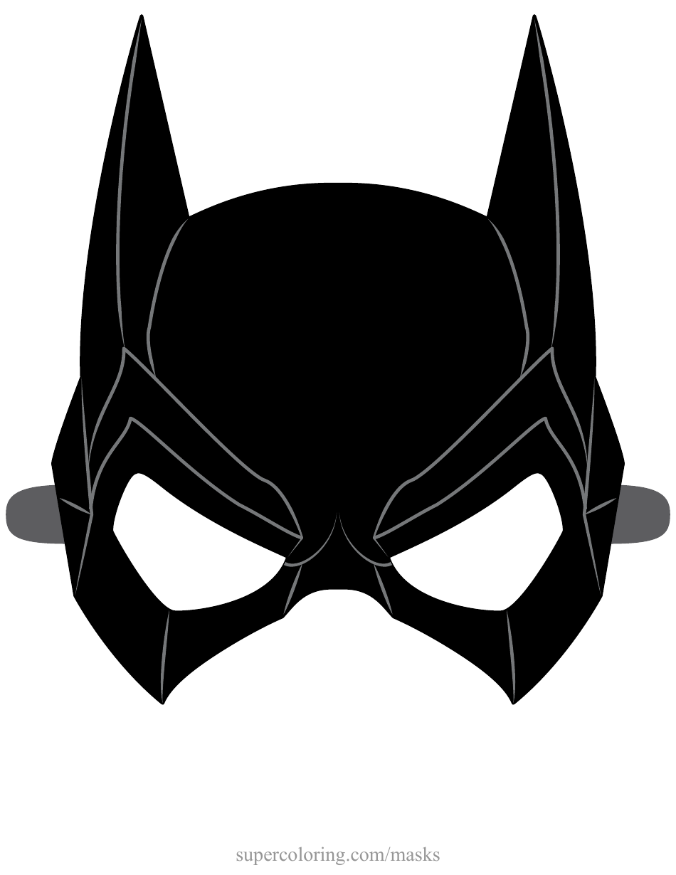 Batgirl Mask Template, Page 1