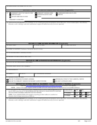 VA Form 10-10172 Request for Services (Rfs) Form, Page 2