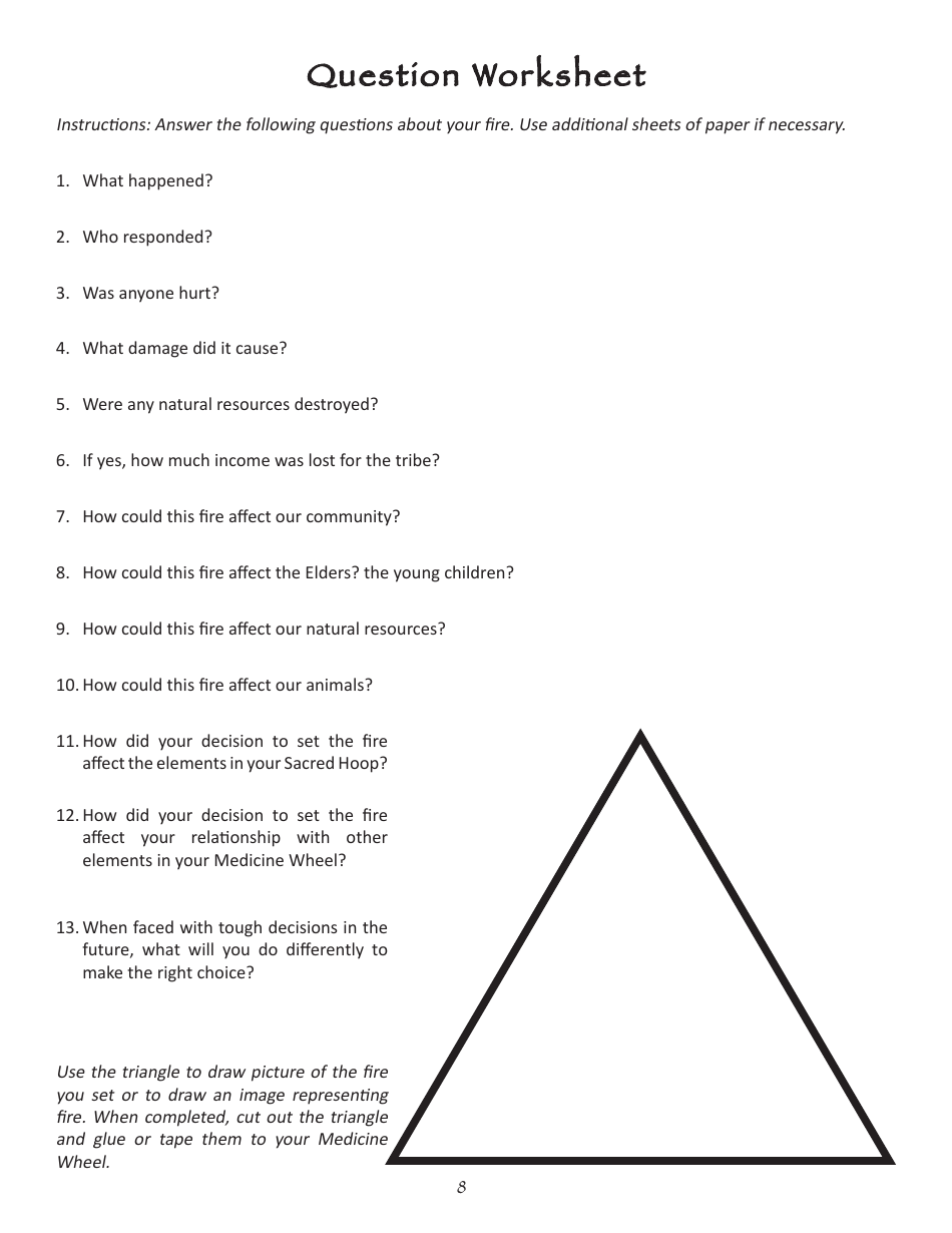 Wheel of Life Template - Medicine Wheel, Page 5