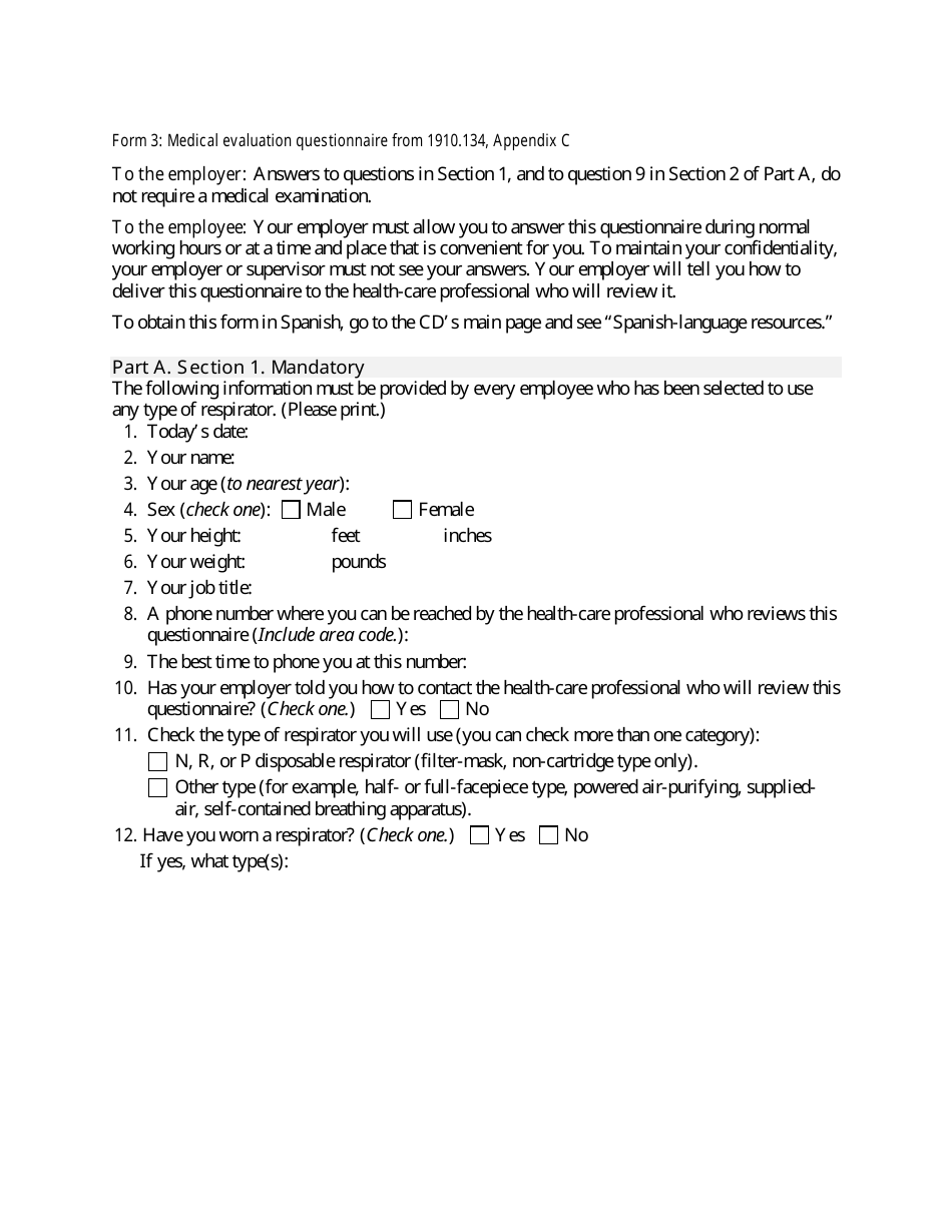 Respiratory Protection Program for Employees Who Choose to Wear Respirators - Oregon, Page 11