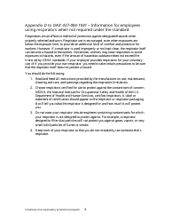 Respiratory Protection Program for the Voluntary Use of Respirators - Oregon, Page 6
