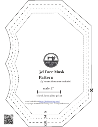 Document preview: 3d Face Mask Sewing Pattern Template
