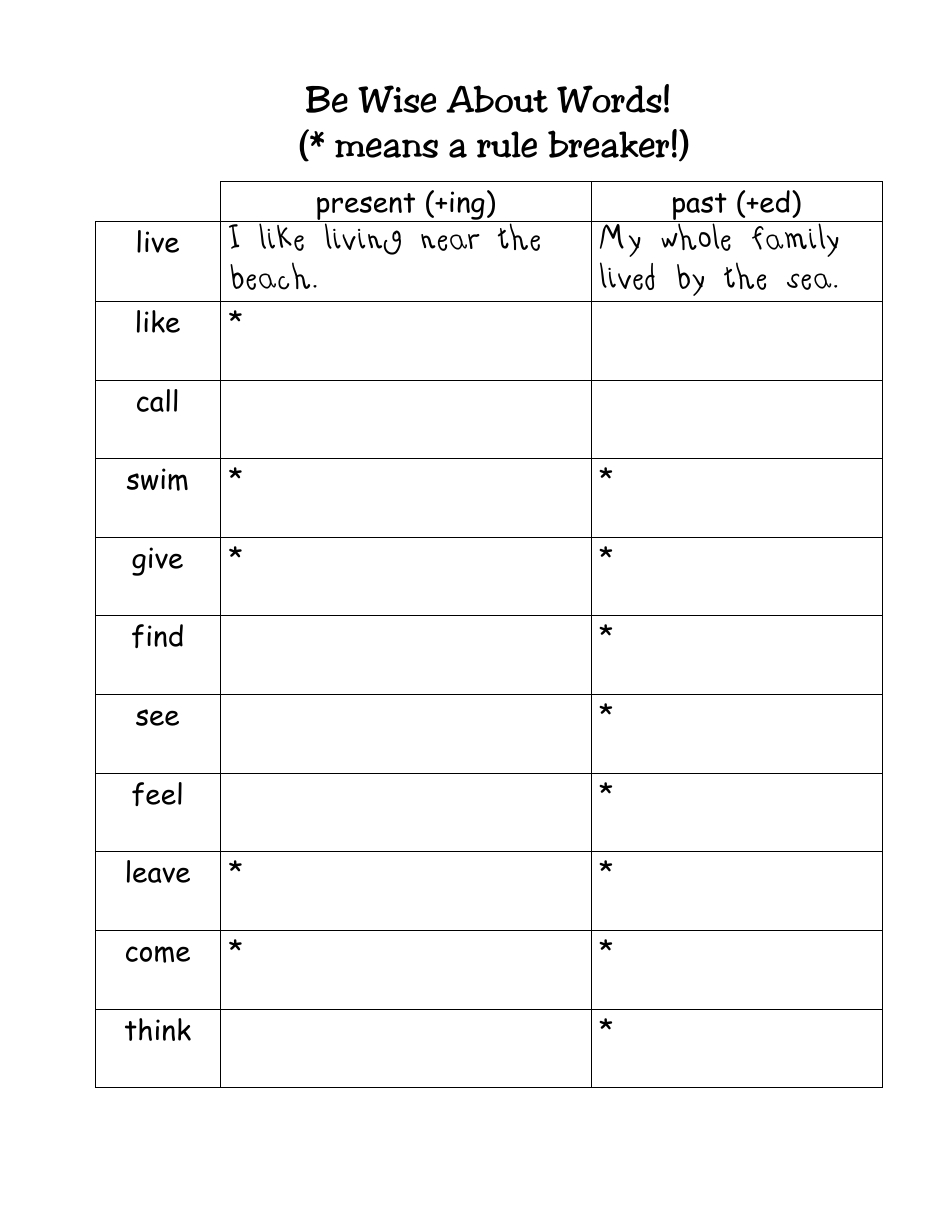 Parts of Speech Activity Worksheet, Page 11
