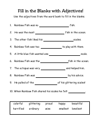 Parts of Speech Activity Worksheet, Page 12