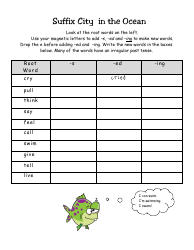 Parts of Speech Activity Worksheet, Page 17