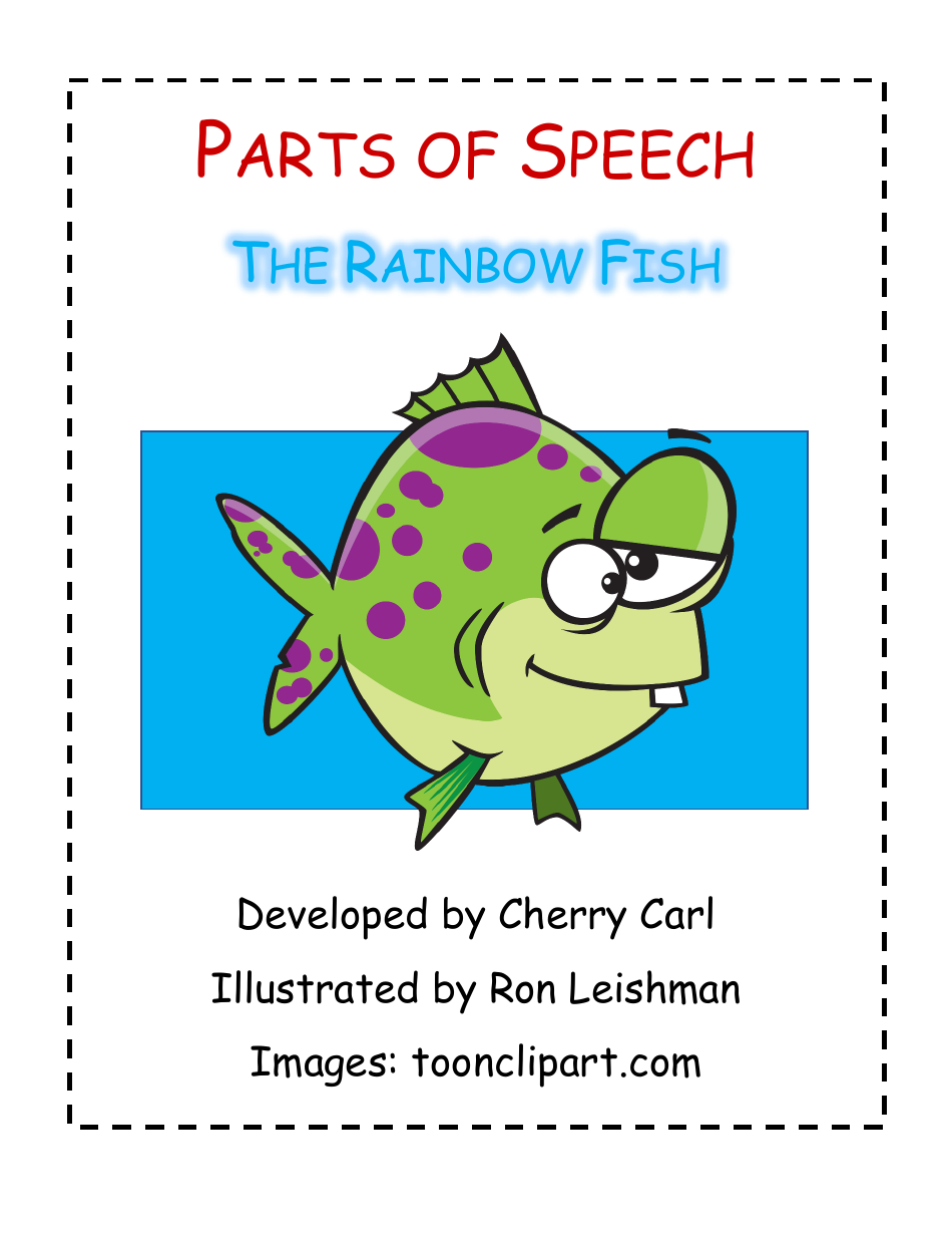 Parts of Speech Activity Worksheet, Page 1
