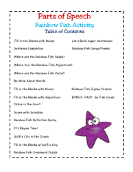 Parts of Speech Activity Worksheet, Page 2