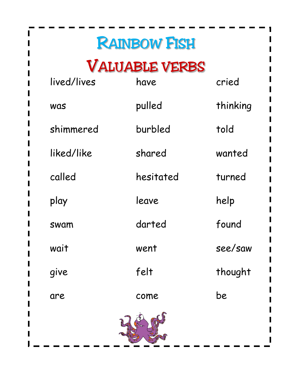 Parts of Speech Activity Worksheet, Page 4