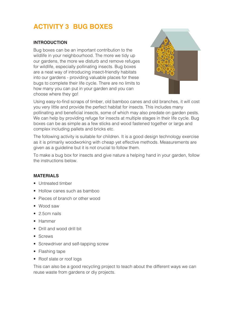 Life Cycle Activity Sheet, Page 9