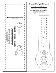 Squid Pencil Pouches Sewing Pattern Templates, Page 18