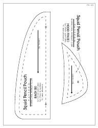 Squid Pencil Pouches Sewing Pattern Templates, Page 19