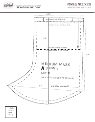 Cloth Surgical Face Mask Sewing Pattern Templates, Page 4