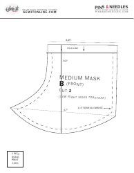 Cloth Surgical Face Mask Sewing Pattern Templates, Page 5